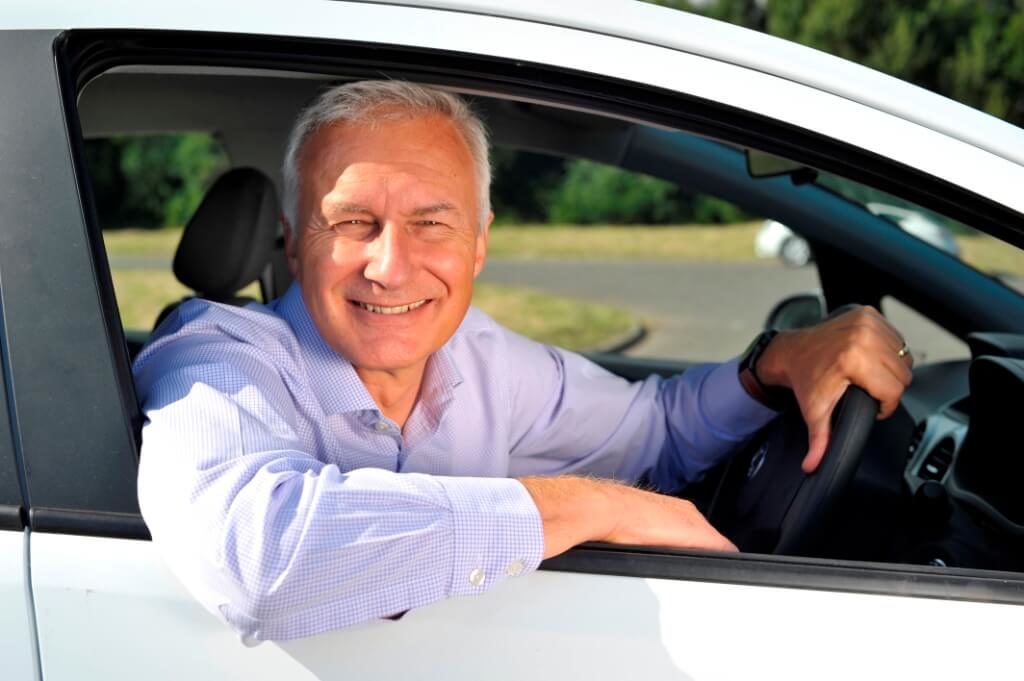 Ian McIntosh in car