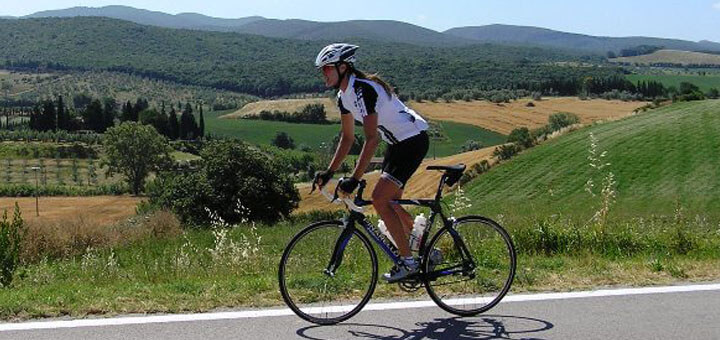Woman cyclist